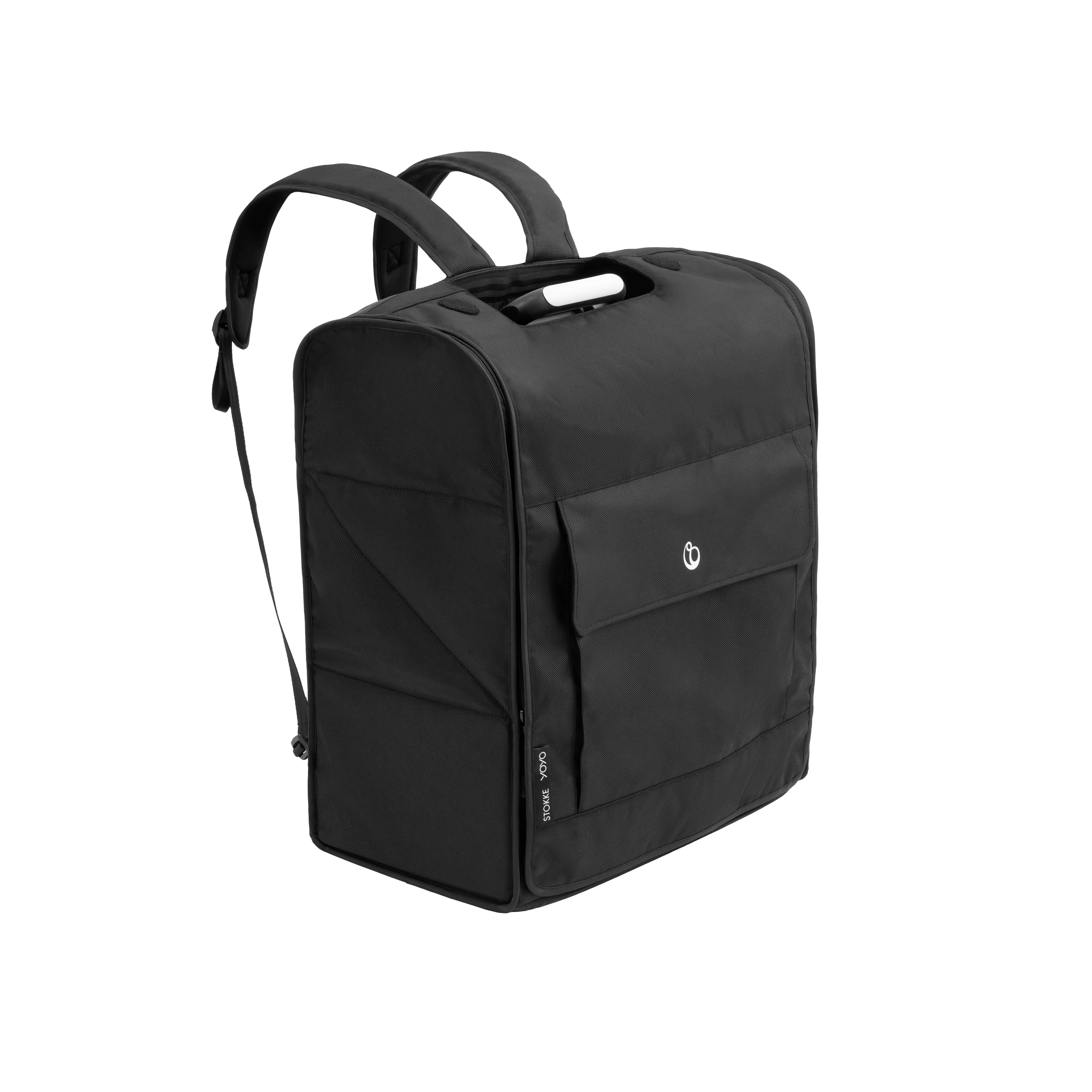 YOYO Backpack. Closed. Front view, angled. galery image 1